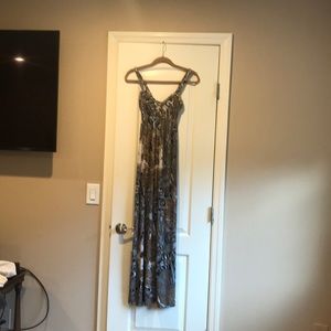 Taupe, gray , black and beige long dress